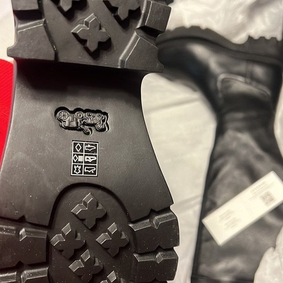 Jolie Coach Black Soft Leather Over Knee Boots - Picture 4 of 9